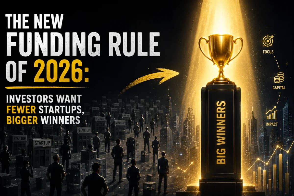 The New Funding Rule of 2026: Investors Want Fewer Startups, Bigger Winners